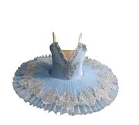 SYDUZAX Robe de Ballet Fille Justaucorps Spaghetti Tenue Danse Classique avec Tutu Tulle Plateau Lac des Cygnes Enfant Robes de Danse Gymnastique Princesse Costume Danse Pour Filles 1-14Y