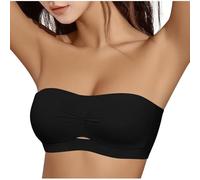 SYDUZAX Soutien Gorge Bandeau sans Bretelles pour Femmes Soutien-Gorge Push-Up sans Armatures Bandeau Couleur Unie Soutien-Gorges Dos Nu Femme Doux et Confortables