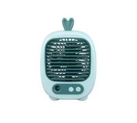 SYDUZAX Ventilateur Brumisateur de Bureau avec Oreilles de Lapin - Mini Climatiseur Portable USB Rechargeable 3 Vitesses - Rafraîchisseur d'Air Humidifiant pour Bureau Dormoir et Maison
