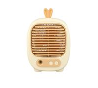 SYDUZAX Ventilateur Brumisateur de Bureau avec Oreilles de Lapin - Mini Climatiseur Portable USB Rechargeable 3 Vitesses - Rafraîchisseur d'Air Humidifiant pour Bureau Dormoir et Maison