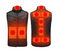 SYDUZAX Veste Chauffante Femme Homme Usb Gilet Chauffant Moto Doudoune Sans Batterie Femme Blouson Chauffant Gilet De Chasse Homme Thermique Vêtements Chauffants Électrique Hiver 9 Zones Intelligent
