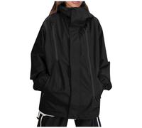 SYDUZAX Veste de Pluie Femme Imperméable Léger Manteau Sport Montagne Hiver Capuche Vestes de Randonnée Softshell Femme Anti-Pluie Femme Ample Mode Manteaux et Blousons D'Extérieur Respirant Outdoor