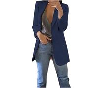 SYDUZAX Veste De Pluie Pour Femme Anti-Vent Avec Boutons, Coupe Slim, Longue, Col Roulé, Avec Poches, Couleur Solide