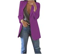 SYDUZAX Veste De Pluie Pour Femme Anti-Vent Avec Boutons, Coupe Slim, Longue, Col Roulé, Avec Poches, Couleur Solide
