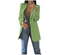 SYDUZAX Veste De Pluie Pour Femme Anti-Vent Avec Boutons, Coupe Slim, Longue, Col Roulé, Avec Poches, Couleur Solide