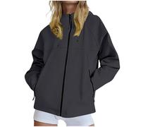 SYDUZAX Veste Softshell Femme Impermeable Veste Coupe-Vent Femme Jacket à Capuche Outdoor Blouson Manches Longues Parka Femmes Automne Hiver Manteau de Sport Activites en Exterieur Randonnée