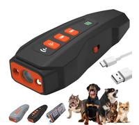 Syeefula BarkGuard - Bark Guard Anti Barking Device for Dogs, Barkguard for Dogs, Bark Guard for Dogs, Dog Bark Deterrent Devices with LED Flashlight, Double Head High Power HD Display (Black-B)