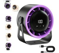 Syeefula Ventilateur de circulation suspendu à 100 vitesses, rechargeable USB-C avec écran LED, ventilateur ultra silencieux pour chambre à coucher, terrasse, camping et maison (B)