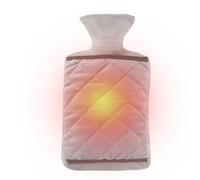 Syengery Bouillotte D'eau Chaude Avec Housse - Bouillotte Rechargeable, d'hiver avec housse en peluche | pour Camping Transports Dortoir École Étudiants Adolescents Filles Femmes Personnes