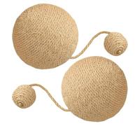 Syengery Boule à gratter pour Chat, Gratte-Chat en sisal, 2 pièces Jouet à gratter Lapin Boule à gratter en sisal pour Chat, Planche à gratter Amusante en sisal pour Chats, Lapins, cochons d'Inde