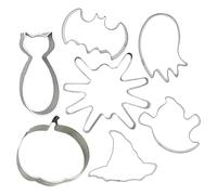 Syengery Emporte-pièces de vacances - Emporte-pièces classiques en forme de Noël d'Halloween,s drôles Fondant Moules de cuisson Cake Topper Outils de décoration pour les faveurs de fête