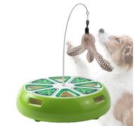 Syengery Jouets Interactifs pour Chats - Plateau Tournant Amusant Rechargeable avec De Jeu | Jouets Stimulants pour Chats - Enrichissement Divertissement Activité Entraînement en Intérieur