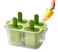 Syengery Moule À Cake | Quatre Cavités Réutilisables de Qualité Alimentaire Démoulage Facile,Moule pour Bâtonnets de Glace,pour Desserts Maison Congélateur Réfrigérateur Cuisine Pique-nique et