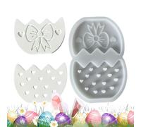 Syengery Moule Œufs de Pâques - Outils de Loisirs Créatifs Réutilisables et Flexibles | Pochoirs en Forme de Lapin de Pâques en Silicone | Décoration de Fête Printanière et Loisirs Créatifs pour
