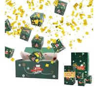 Syengery Rebondissante De Noël | Coffret Décoratif à billets bondissants,Boîte À Photos Pliante Pour Les Vacances - Pour Les Et Les Adultes, Pour Noël, Les Vacances, L'Anniversaire, La Fête Scolaire,