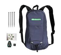 Syengery Sac à Dos Vélo LED avec Télécommande - 15L, Signalisation Clignotante et Réfléchissante pour Sécurité, Rechargeable USB, pour Cyclisme et Randonnée