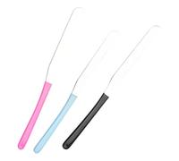 Syengery Spatule cosmétique en acier inoxydable, spatule en acier inoxydable pour le maquillage - Spatule à la crème pour le visage,Ensemble d'outils d'agitation liquide de 3 pour les femmes,