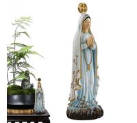 Syengery Statue de la Vierge Marie | Figurine Décorative en Résine,Statue De La Sainte Mère De Petite Taille | pour Église Maison Dessus De Table Bureau Étagère Exposition Collection