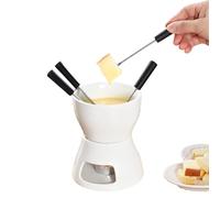 Syengery Tasse à Fondue, Chauffe-Beurre Céramique, Bol Mug à Trempette au Fromage Fait Main, pour Dîner Apéritif Dessert Fruits de Mer Fromage Mariage Pique-niques Fête Anniversaire Famille