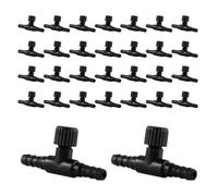 Syengery Valve à Air pour Aquarium, Valve De Contrôle D'Air PVC Forme T Pour Aquarium, Régulateur De Débit D'Air Ajustable Pour Maison Bureau