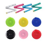 SYEYCW 10 Pièces Mètres à Ruban pour Couturier Double Face, 150cm et 60pouces sur Mesure Couturière Tissu Règle, Souple pour Mesurer la Taille du Corps, Regime Couture Tailleur