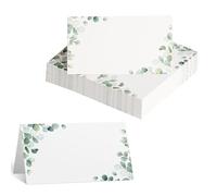 SYEYCW 100 Pièces Marque Place Mariage, Cartons de Placement Blanches, Décoration de Table Cartes Nominatives, pour Mariages, Anniversaires, Evénements, Célébrations