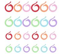 SYEYCW 100 Pièces Marqueurs de Mailles, Colorés Marqueurs de Point à Tricoter, Marqueur Crochet en Plastique, Anneaux de Marqueur de Mailles, pour Couture Crochet DIY Artisanat, 50 Grands, 50 Petits