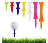 SYEYCW 105 Pièces Golf Tees Plastique, Durable Tees Golf, Réutilisable Incassables Tees de Golf, Portable Castle Tee de Golf en Plusieurs Couleurs (25mm, 31mm, 37mm, 46mm, 51mm, 59mm, 70mm)