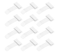 SYEYCW 12 Pièces Clip de Ticket de Pare-Brise, Plastique Ticket de Parking Clip, Clip de Ticket de Parking Ticket Auto-Adhésif, pour Permis de Voiture, Camion et Caravane, Billets et Factures