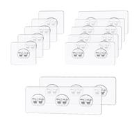 SYEYCW 12 Pièces Crochets Adhésifs, Auto Adhésifs Sans Perçage, pour Salle de Bain, Cuisine, Support De Douche D'angle, Porte Savon, Rangements de Cuisine et Paniers