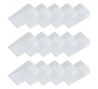 SYEYCW 12 Pièces de Cales en Plastique, Cales de Nivellement pour Meubles de 10mm, Cales pour Les Butées de Porte, Les Planchers Inégaux, Les Butées, Le Nivellement et La Fixation de Meubles Bancals