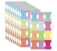 SYEYCW 120 Pièces Onglets d'Index Adhésifs, Colorés Autocollants de Double Face, Inscriptibles Notes Autocollantes, Onglets de Marqueurs de Page, Onglets Vierges, pour Livres, Fichiers, 12 Couleurs