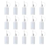 SYEYCW 15 Pièces Flacon Pipette, 10ml Bouteille À Pointe D'Aiguille, Bouteille de Colle Vide en Plastique, Flacons Souple Applicateurs, Applicateurs de Précision, pour Colle, Peinture, Encre