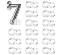 SYEYCW 15 Pièces Flexible Protection Poignee Porte, PVC Butées de Stop Porte, Transparent Universelle Protège Poignée Porte, Empêche les Meubles et les Murs d'Être Endommagés