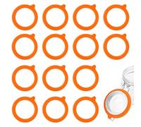 SYEYCW 15 Pièces Joint Bocaux, Joints de Bocal en Silicone Universelles Convient, Remplacement de Joints de Bocal en Silicone, Anneaux de Joints en Caoutchouc Hermétiques, pour Bocaux en Verre