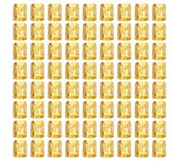 SYEYCW 150 Pièces Bijoux Cheveux Tresse Doré, Dreadlocks Perles en Métal, Accessoires de Dreadlock, Réglable Bague Cheveux en Métal, Anneaux en Dreadlocks de Tresse, pour Femmes, Hommes