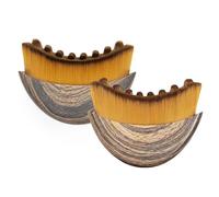 SYEYCW 2 Pièces Brosse de Contour Lymphatique pour le Visage, Brosse de Massage de Drainage Lymphatique, Conception Ergonomique, pour le Visage, Le Menton et la Mâchoire