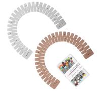 SYEYCW 2 Pièces Outil de Couture des Bords avec Punaises, Outil de Couture Silicone Hemmer, Règle Graduée Flexible et Courbée, pour Tissus, Rembourrage, Matelassage, Confection de Pantalons, Artisanat