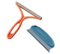 SYEYCW 2 Pièces Ramasse Poils Animaux, Rasoir Anti Bouloche Manuel, Portable à Double Lint Remover, Décapant de Peluche, Brosse Chien Chat Animaux, pour Vêtements, Tapis, Canapé, Meubles, Voitures
