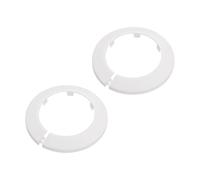 SYEYCW 2 Pièces Tuyau Couverture Décoration, Bride de Collier de Tuyau de Toilette 110mm, Fixation Solide et Durable, pour les Conduites Deau, les Tubes de Drainage