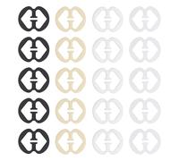 SYEYCW 20 Pièces Attache Bretelle Soutien Gorge, Soutien-Gorge Bretelles Clip Antidérapant en Plastique, pour Robes de Mariée, Sports de Fitness, Empêchent les Bretelles de Glisser, 4 Couleurs