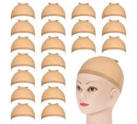 SYEYCW 20 Pièces Bonnet Perruque, Casquettes Filet Cheveux Perruque, Nylon Wig Cap Bonnet, Bonnets de Perruque Extensible Respirant Filet à Cheveux, pour Cosplay Faire la Fête, pour Femmes et Hommes