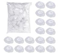 SYEYCW 200 Pièces Protecteurs d'Oreille Claire, Imperméables Étanche Protection Cache-Oreilles, Transparents Protecteurs Étanche avec Élastique, pour Teinture Capillaire, Douche, Baignade, Salon, Spa