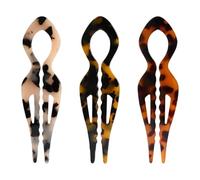 SYEYCW 3 Pièces Épingle à Cheveux Française, Épingles à Cheveux Françaises en Forme de U, pour Chignons et Coiffures Relevées, Épingle à Cheveux Durable pour Cheveux Épais, Fins et Longs, 3 Couleurs