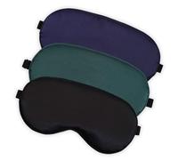 SYEYCW 3 Pièces Masques de Sommeil, Masque Yeux de Nuit pour Femmes, Hommes et Enfants, Masque Occultant Doux pour Dormir avec Sangle Élastique Réglable, pour Voyage, Sieste, Méditation