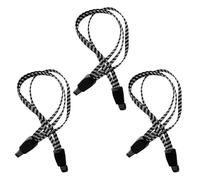 SYEYCW 3 Pièces Tendeur Velo, 73cm 3 en 1 Sangle Corde de Bagage, Corde de Bagages de Vélo Élastique, Ceinture de Sangle Porte Elastique, Tendeurs Plat avec Crochets, pour Camping, Moto, Casque