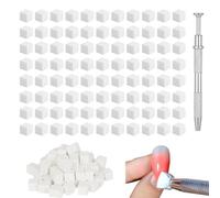 SYEYCW 300 Pièces Nail Art Brosse Éponge, Avec Pince Métallique, Utilisé pour Vréer une Variété de Motifs D'art de L'ongle Dégradés, Outil Ongle de pour Salon de Beauté