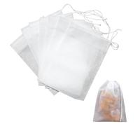 SYEYCW 300 Pièces Sachet de The a Remplir Jetable, Sachets à Thé Jetables avec Cordon de Serrage, 5 x 7 cm Sachet de Thé Réutilisable, pour Thé en Vrac, Café, Thé de Fleurs, Herbes, Epices, Lavande