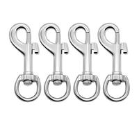 SYEYCW 4 Pièces Animaux Crochets Pivotants, Clips Pour Laisse de Chien Résistants, Multifonctions pour Laisse d'Animal, Collier, Sangle de Sac, Porte-Clés, Camping, Projets de Bricolage en Plein Air