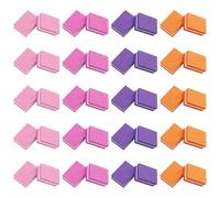SYEYCW 40 Pièces Bloc Polissoir Ongles, Polissoir a Ongle, Buffer Ongles Carré Éponge Lime à Ongles, Lime de Polissage Professionnelle, pour Poncer les Ongles en Acrylique ou Gel Naturel, 4 Couleurs